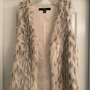 Faux fur vest